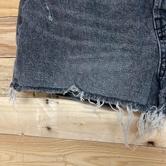 BDG size 30  Summer Cutoff High-rise Distress Fade Black Denim 2.5” Inseam Short - Picture 8 of 16